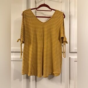 Cato cold shoulder top